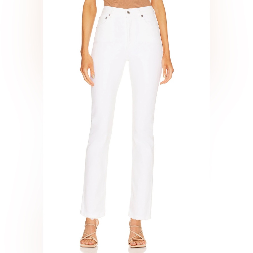 Agolde white jeans denim Riley straight leg 26